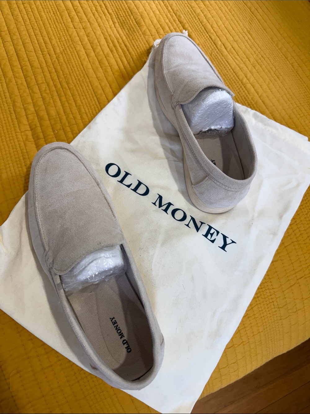 Beige Suede Men’s Slip-On Loafers